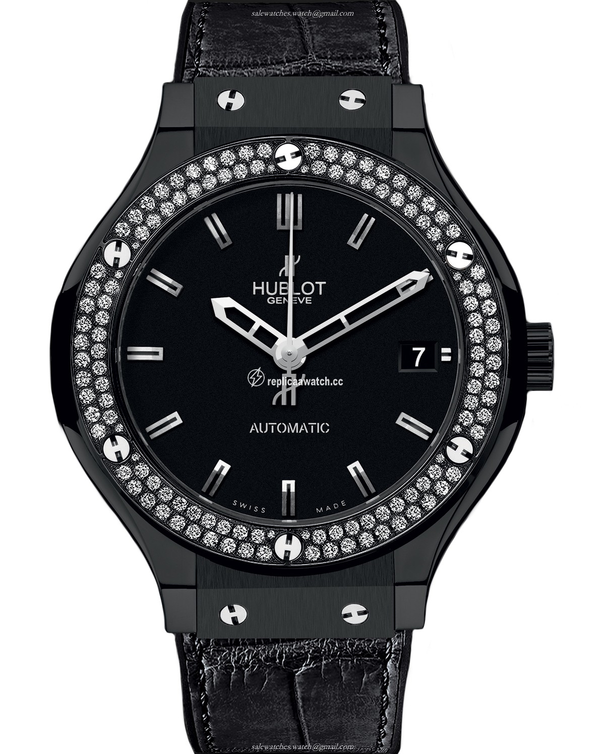 565.CM.1170.LR.1104 Hublot Classic Fusion Black Magic Diamonds