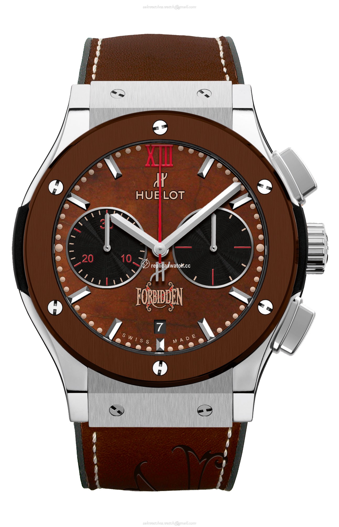 521.NC.0589.VR.OPX14 Hublot Classic Fusion Chronograph Forbiden X Titanium Brown Ceramic