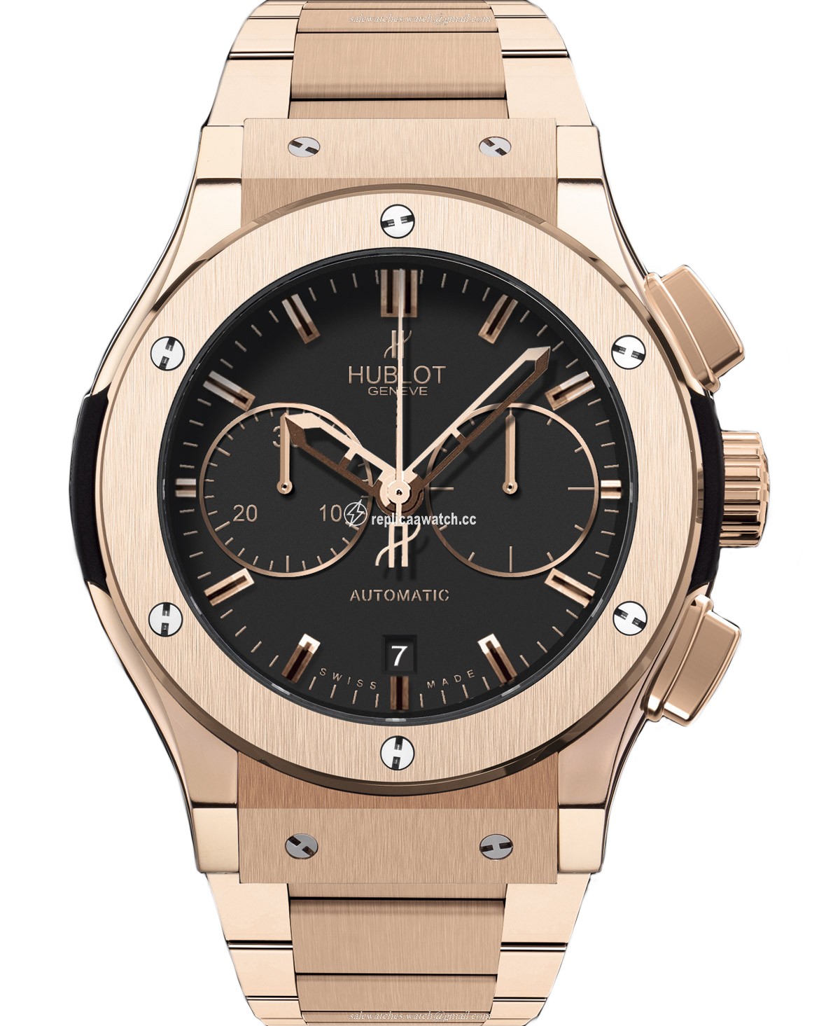 521.OX.1180.OX Hublot Classic Fusion Chronograph King Gold Bracelet 45MM