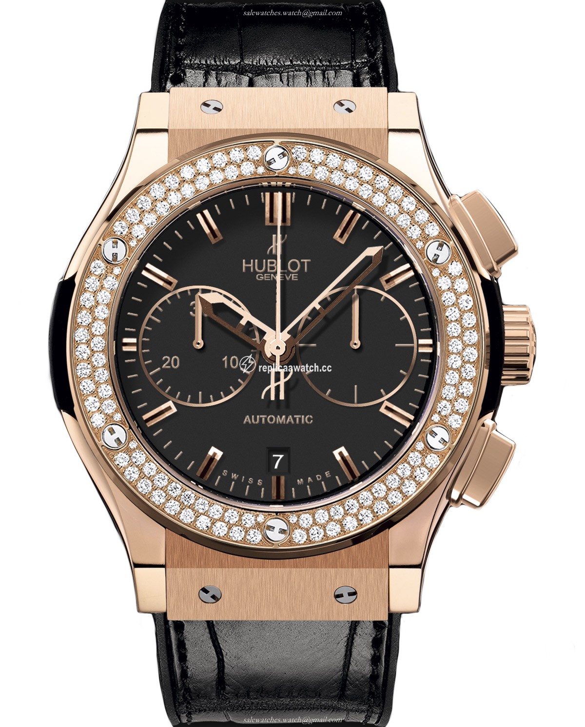 521.OX.1180.LR.1104 Hublot Classic Fusion Chronograph King Gold Diamonds 45MM