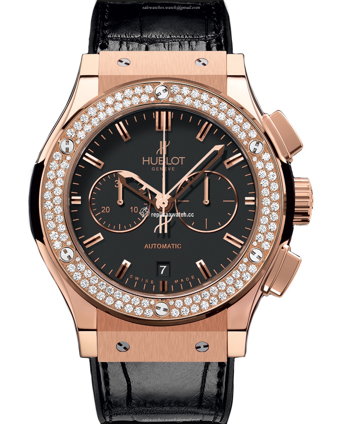 541.OX.1180.LR.1104 Hublot Classic Fusion Chronograph King Gold Diamonds