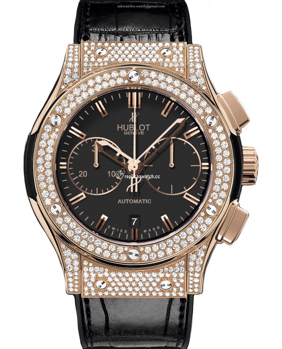 521.OX.1180.LR.1704 Hublot Classic Fusion Chronograph King Gold Pave 45MM