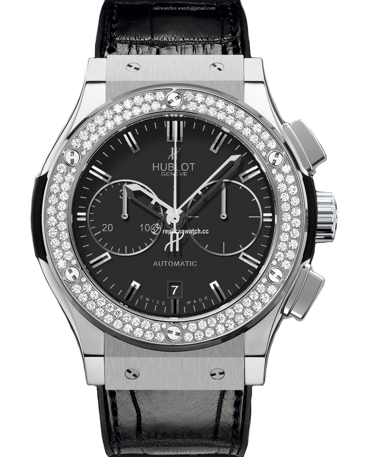 521.NX.1170.LR.1104 Hublot Classic Fusion Chronograph Titanium Diamonds 45MM