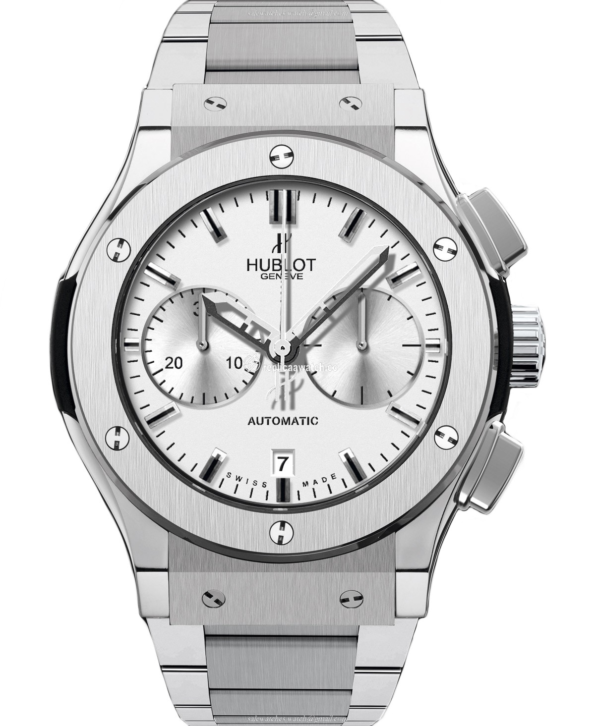 521.NX.2610.NX Hublot Classic Fusion Chronograph Titanium Opalin Bracelet 45MM