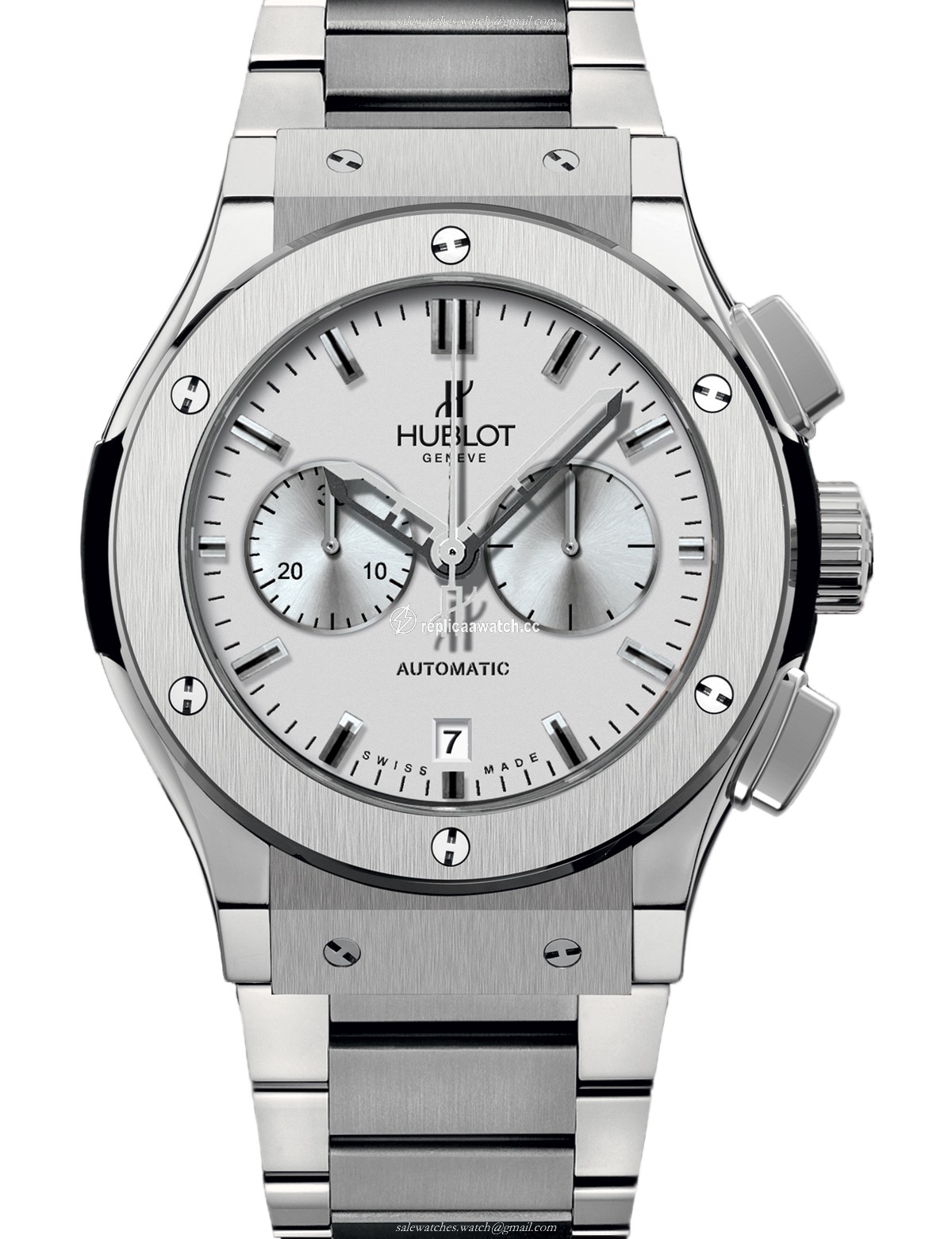 541.NX.2610.NX Hublot Classic Fusion Chronograph Titanium Opalin Bracelet