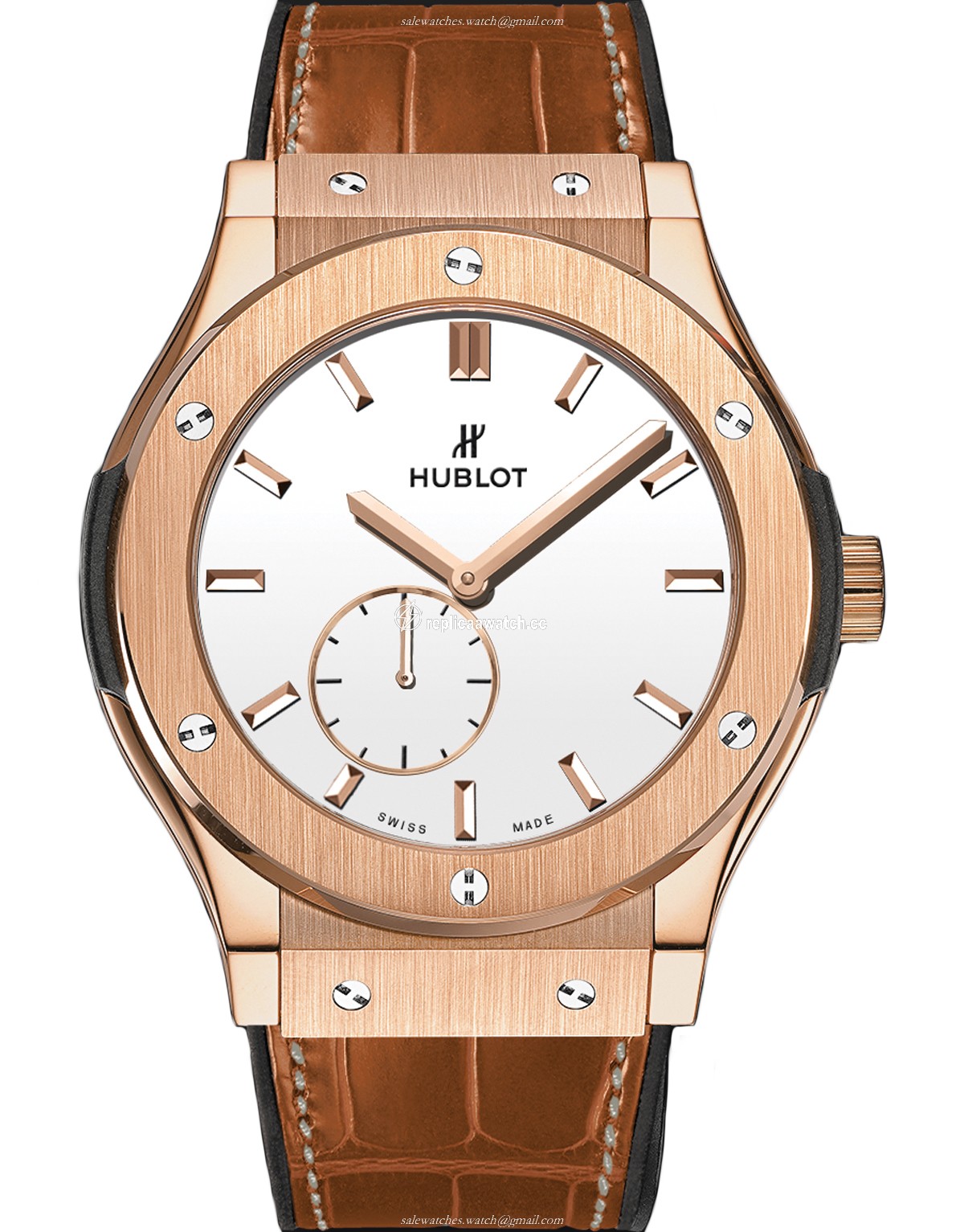 515.OX.2210.LR Hublot Classic Fusion Classico Ultra-thin King Gold White Shiny Dial 45MM