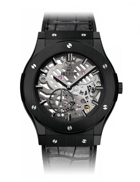 515.CM.0140.LR Hublot Classic Fusion Classico Ultra-thin Skeleton All Black 45MM