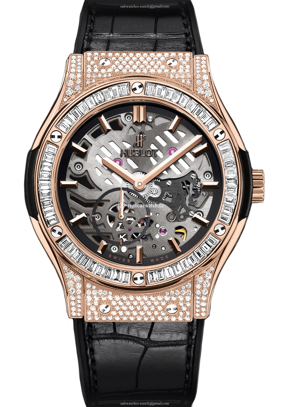 515.OX.0180.LR.0904 Hublot Classic Fusion Classico Ultra-thin Skeleton King Gold Jewellery 45MM