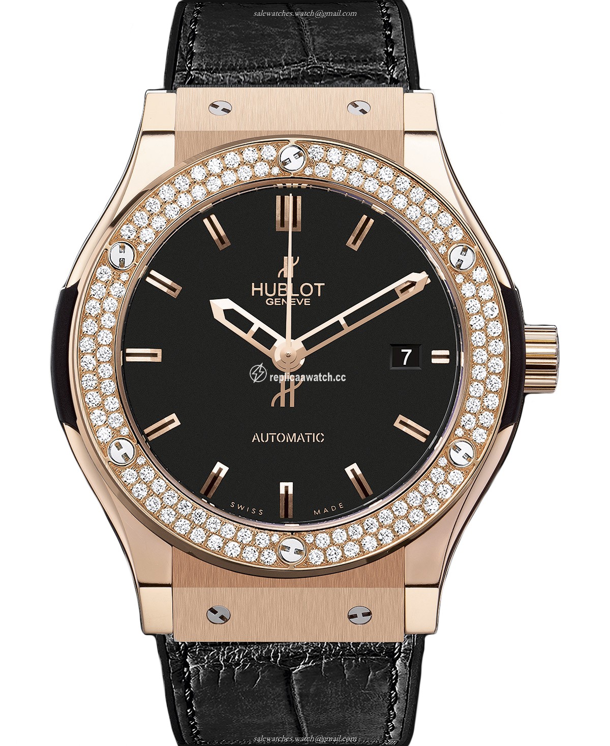 565.OX.1180.LR.1104 Hublot Classic Fusion King Gold Diamonds 38MM
