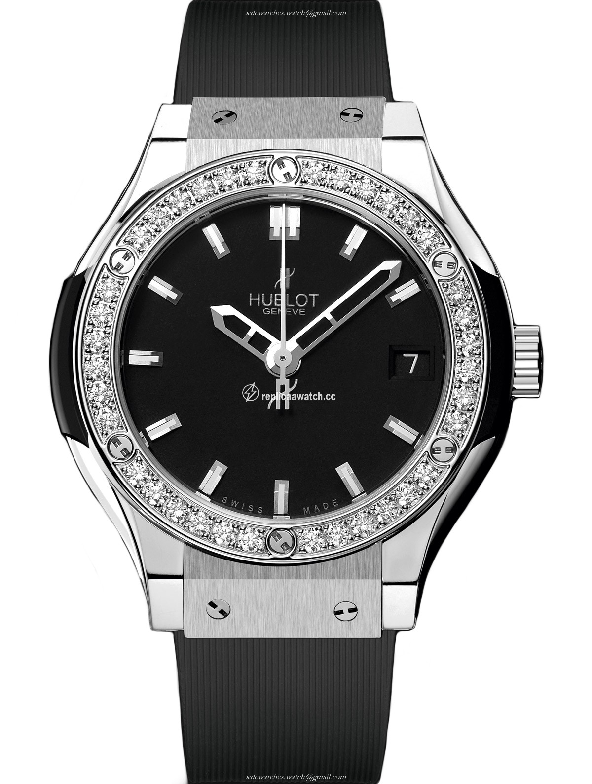 581.NX.1170.RX.1104 Hublot Classic Fusion Ladies Titanium Diamonds 33MM