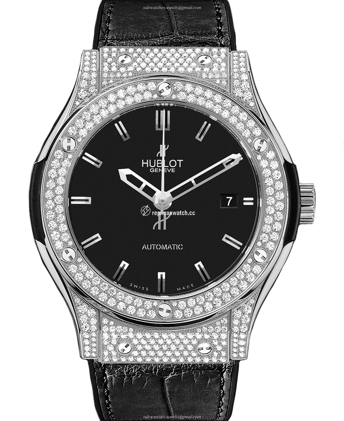 565.NX.1170.LR.1704 Hublot Classic Fusion Titanium Pave 38MM