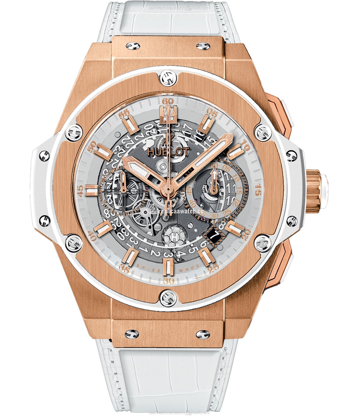 701.OE.0128.GR Hublot King Power Unico King Gold White