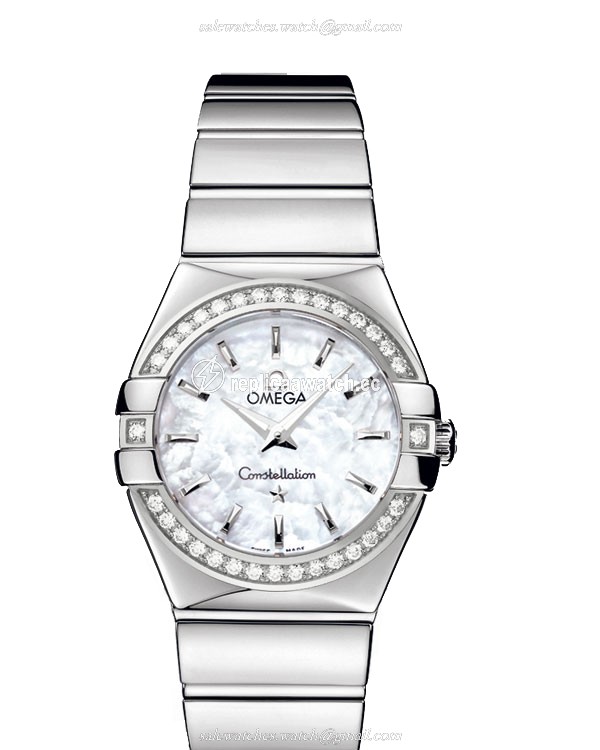 123.15.27.60.05.002 Omega Constellation Ladies Quartz 27 MM