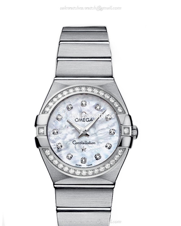123.15.27.60.55.001 Omega Constellation Ladies Quartz 27 MM