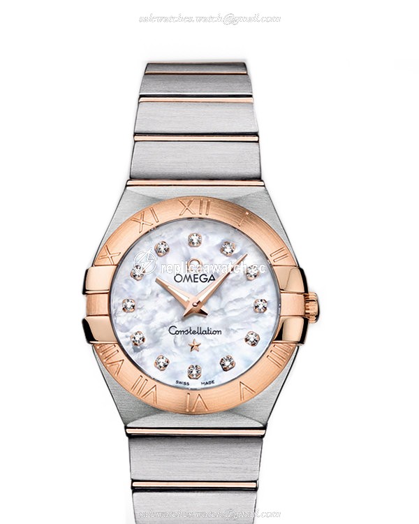 123.20.27.60.55.001 Omega Constellation Ladies Quartz 27 MM