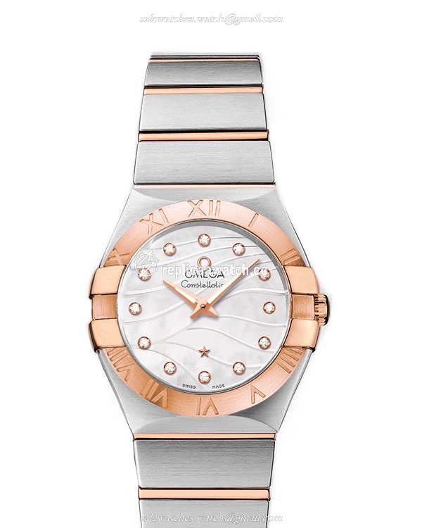123.20.27.60.55.006 Omega Constellation Ladies Quartz 27 MM