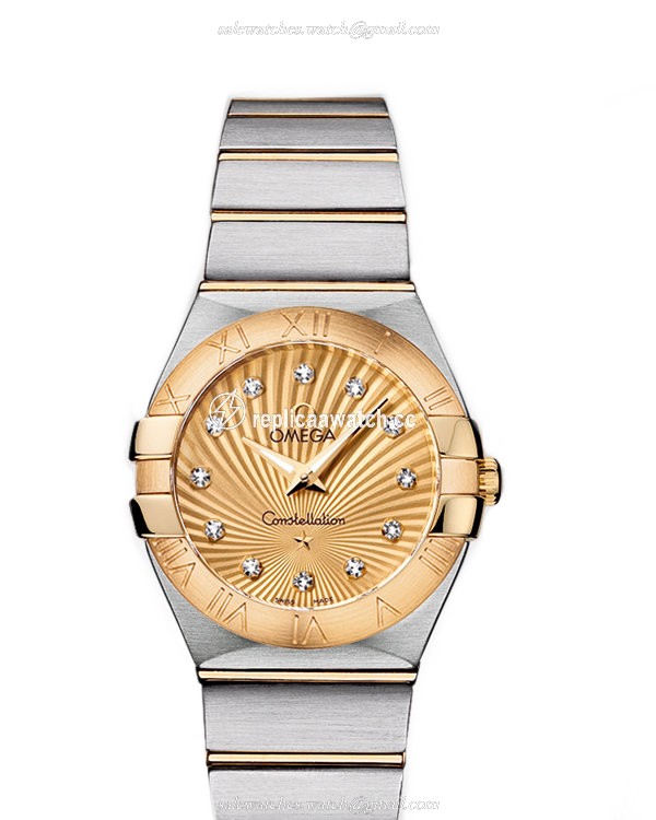 123.20.27.60.58.001 Omega Constellation Ladies Quartz 27 MM
