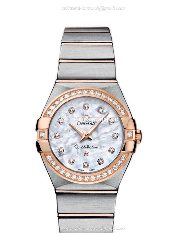 123.25.27.60.55.001 Omega Constellation Ladies Quartz 27 MM