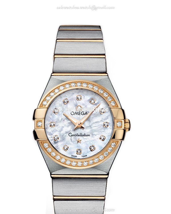 123.25.27.60.55.003 Omega Constellation Ladies Quartz 27 MM
