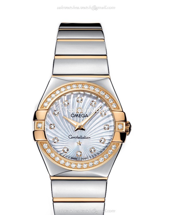 123.25.27.60.55.008 Omega Constellation Ladies Quartz 27 MM