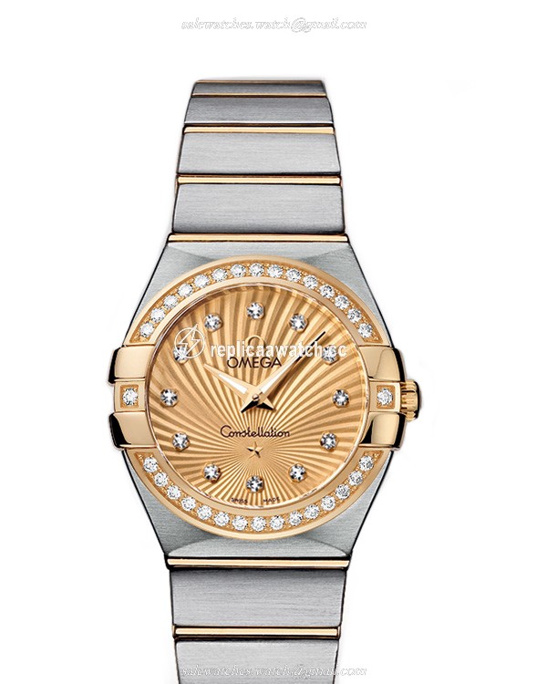123.25.27.60.58.001 Omega Constellation Ladies Quartz 27 MM
