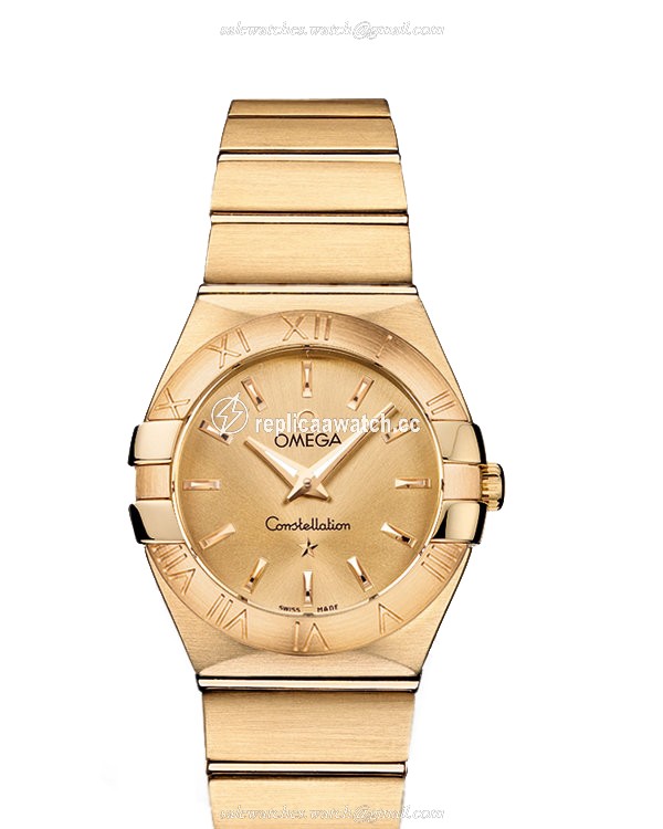 123.50.27.60.08.001 Omega Constellation Ladies Quartz 27 MM