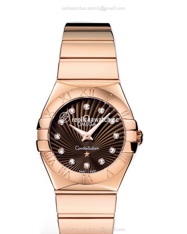 123.50.27.60.63.002 Omega Constellation Ladies Quartz 27 MM