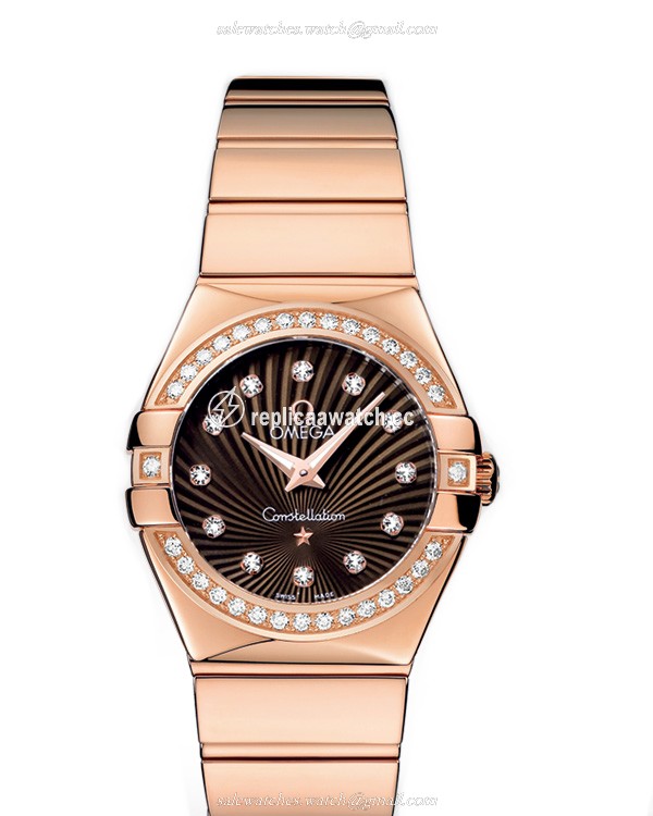 123.55.27.60.63.002 Omega Constellation Ladies Quartz 27 MM