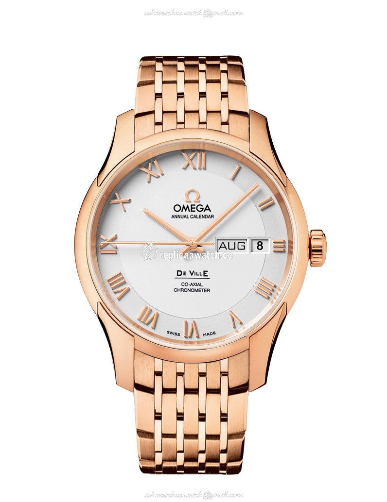 431.50.41.22.02.001 Omega De Ville Co-Axial Annual Calendar 41 MM