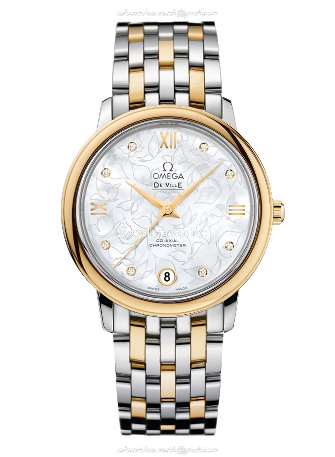 424.20.33.20.55.002 Omega De Ville Ladies Prestige Butterfly Co-Axial 32.7 MM