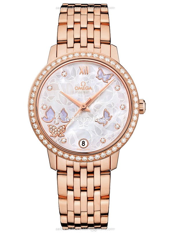 424.55.33.20.55.004 Omega De Ville Ladies Prestige Butterfly Co-Axial 32.7 MM