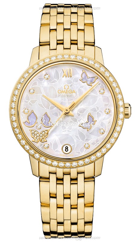 424.55.33.20.55.005 Omega De Ville Ladies Prestige Butterfly Co-Axial 32.7 MM