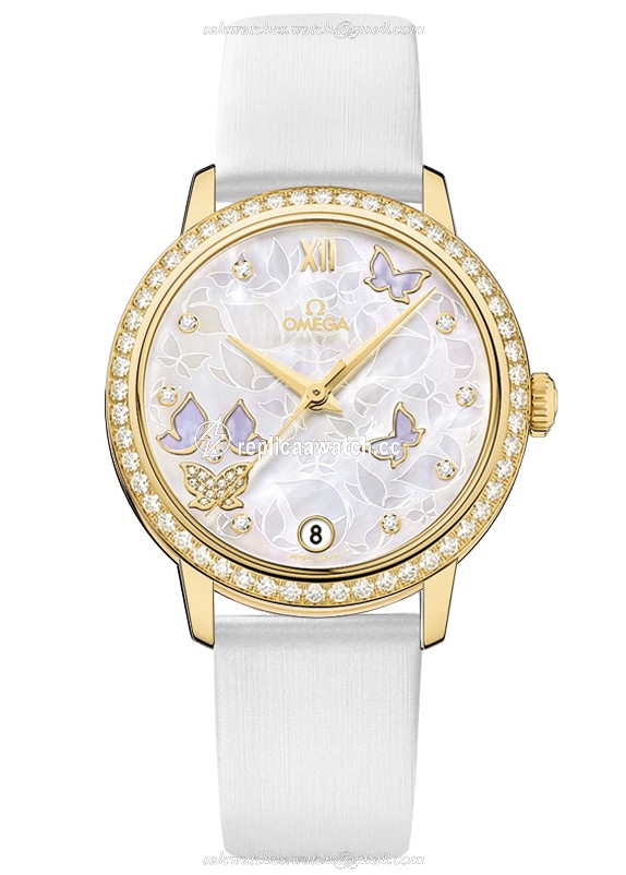 424.57.33.20.55.003 Omega De Ville Ladies Prestige Butterfly Co-Axial 32.7 MM