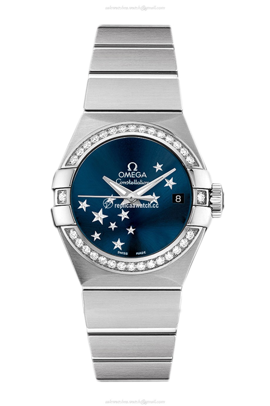 123.15.27.20.03.001 Omega Orbis Constellation Star Ladies Co-Axial 27 MM