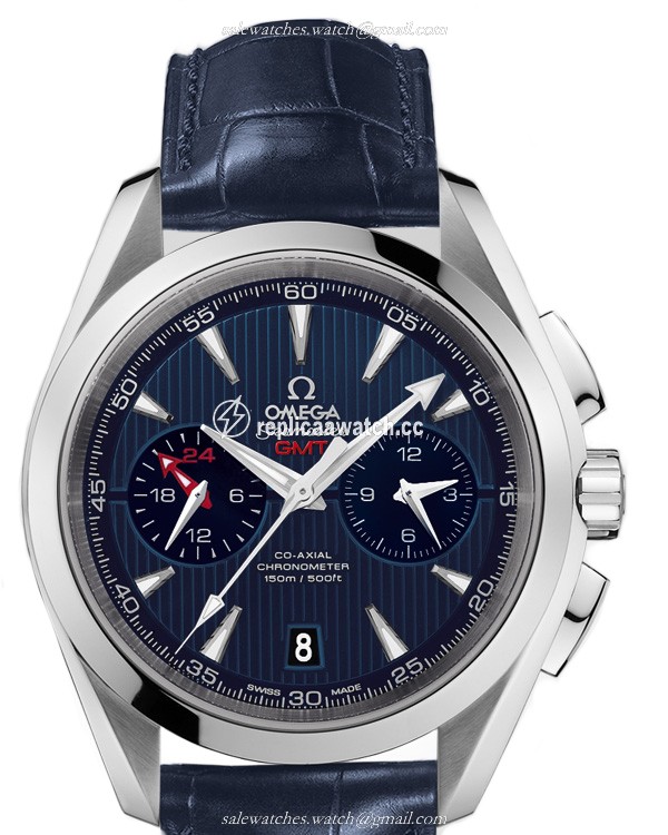231.13.43.52.03.001 Omega Seamaster Aqua Terra 150 M Omega Co-Axial GMT Chronograph 43 MM