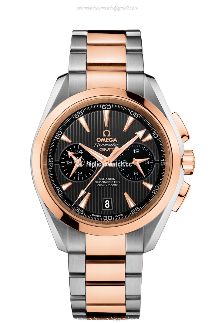 231.20.43.52.06.001 Omega Seamaster Aqua Terra 150 M Omega Co-Axial GMT Chronograph 43 MM