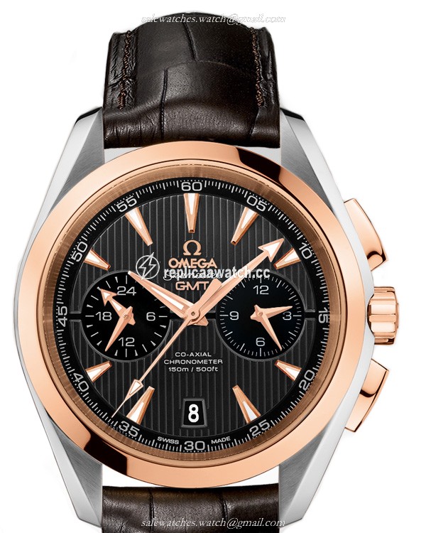 231.23.43.52.06.001 Omega Seamaster Aqua Terra 150 M Omega Co-Axial GMT Chronograph 43 MM