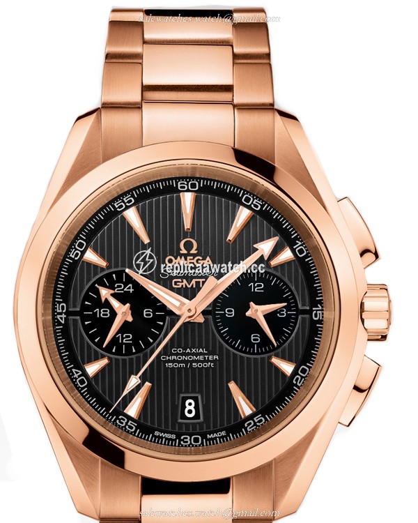 231.50.43.52.06.001 Omega Seamaster Aqua Terra 150 M Omega Co-Axial GMT Chronograph 43 MM