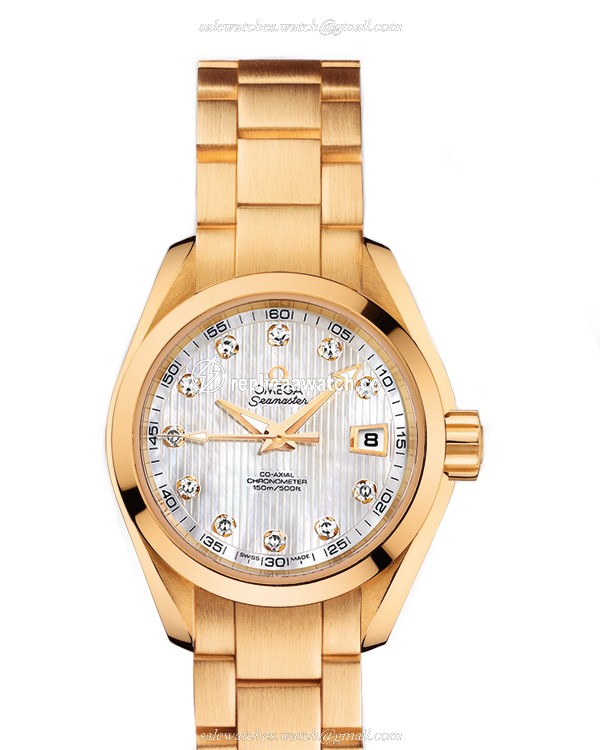 231.50.30.20.55.002 Omega Seamaster Ladies Aqua Terra 150 M Omega Co-Axial 30 MM