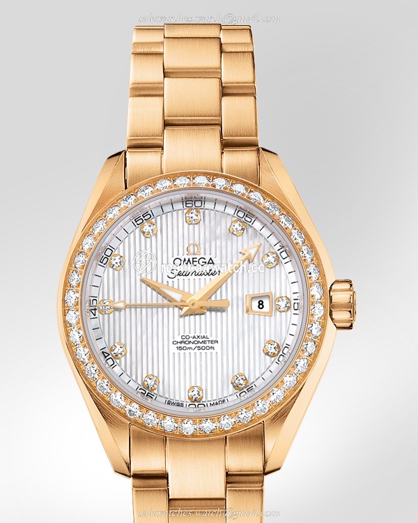 231.55.34.20.55.001 Omega Seamaster Ladies Aqua Terra 150 M Omega Co-Axial 34 MM