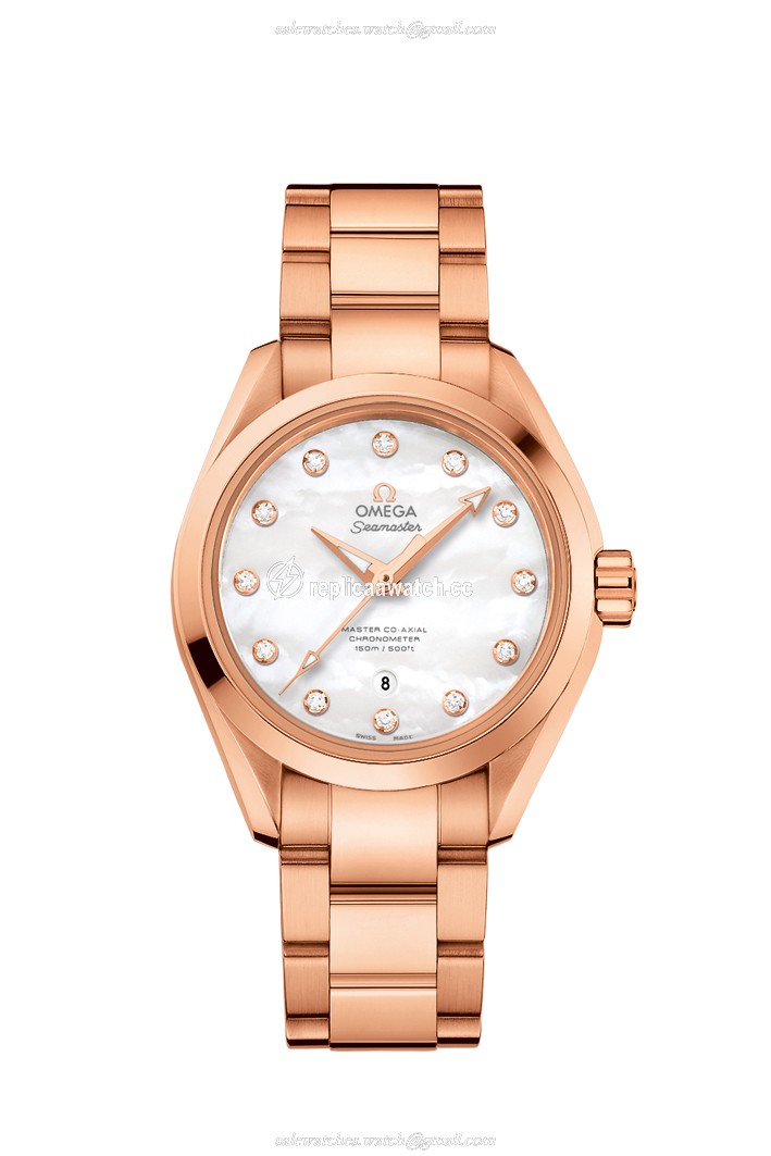 231.50.34.20.55.001 Omega Seamaster Ladies Aqua Terra 150 M Omega Master Co-Axial 34 MM