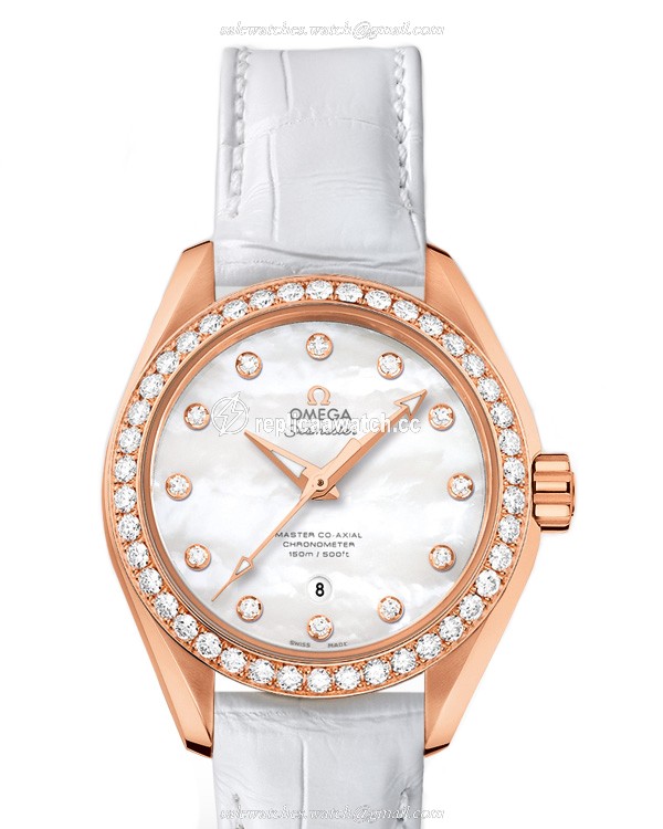 231.58.34.20.55.003 Omega Seamaster Ladies Aqua Terra 150 M Omega Master Co-Axial 34 MM
