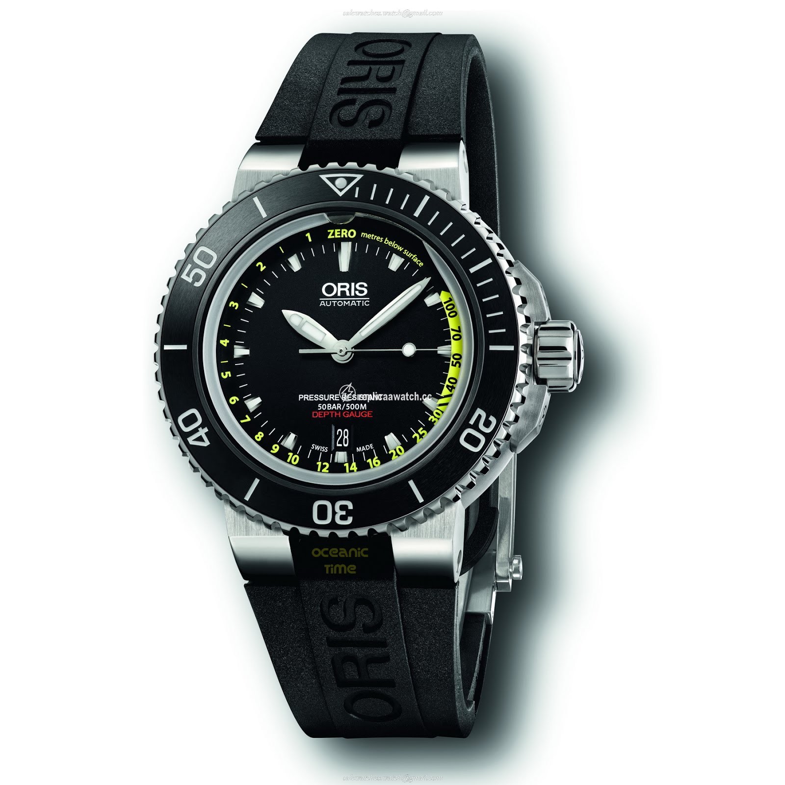 01 733 7675 4154-Set Oris Aquis Depth Gauge