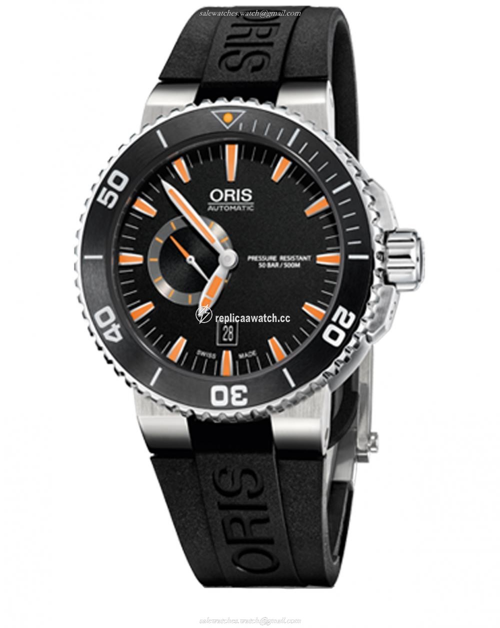 01 743 7673 4159-07 4 26 34EB Oris Aquis Small Second, Date