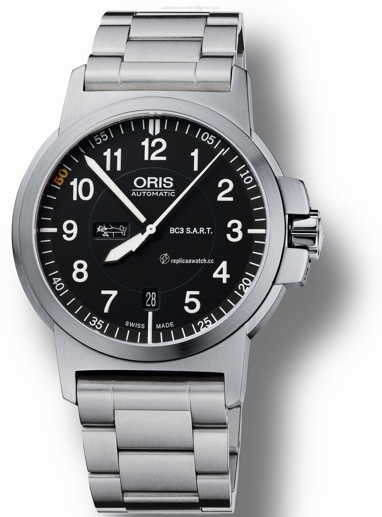 01 735 7641 4184-Set Oris Aviation Air Racing Silver Lake Edition