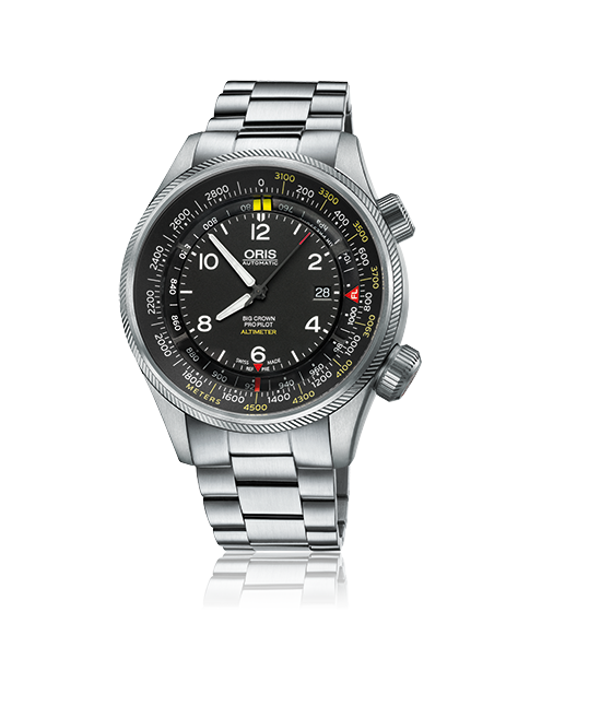 01 733 7705 4164-07 8 23 19 Oris Aviation Big Crown ProPilot Altimeter with Meter Scale