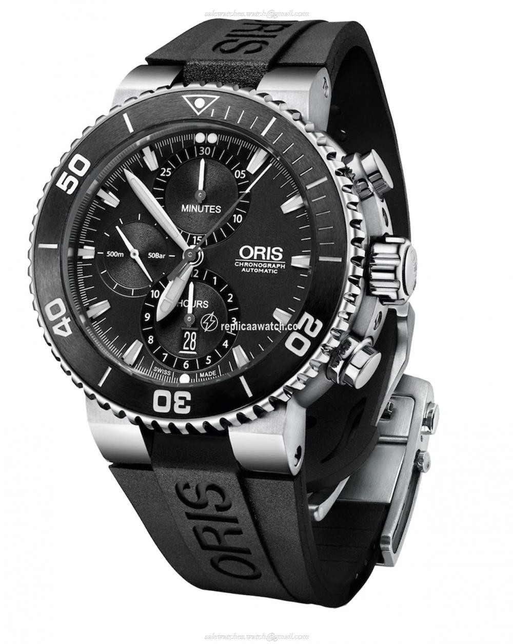 01 774 7655 4154-07 4 26 34EB Oris Diving - Oris Aquis Chronograph