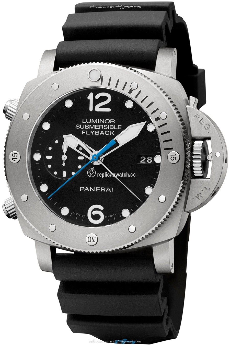 PAM00614 Panerai Luminor Submersible 1950 3 Days Chrono Flyback Automatic Titanio