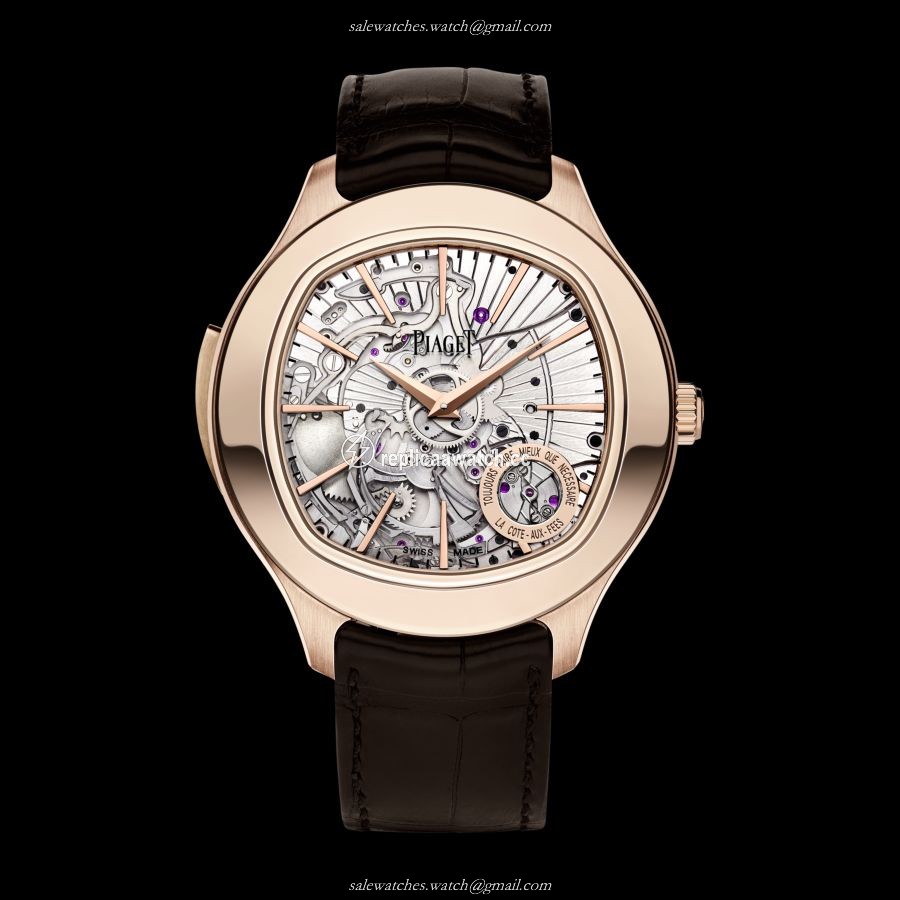 G0A38019 Piaget Black Tie Emperador Cushion-Shaped Watch