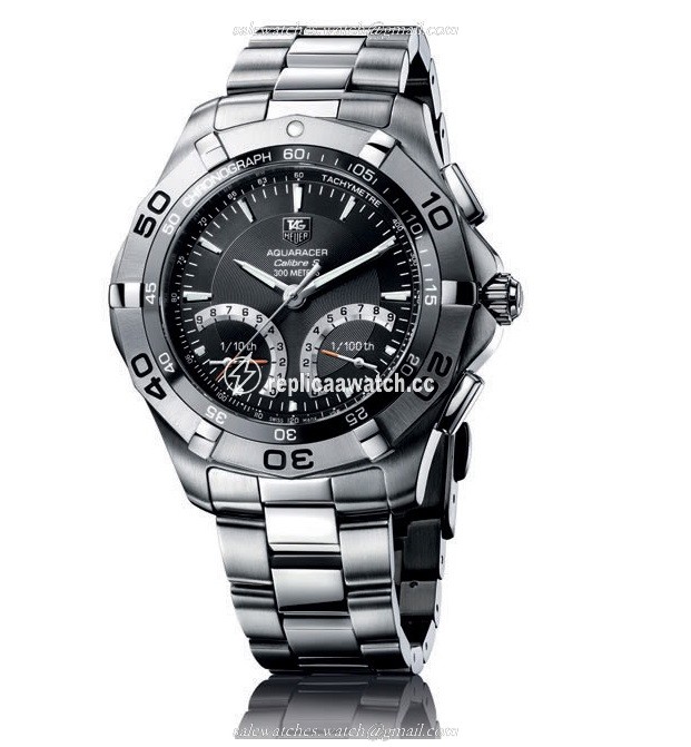 CAF7010.BA0815 TAG Heuer Aquaracer Calibre S 1/100TH Sec Electro-Mechanical Chronograph 43 mm